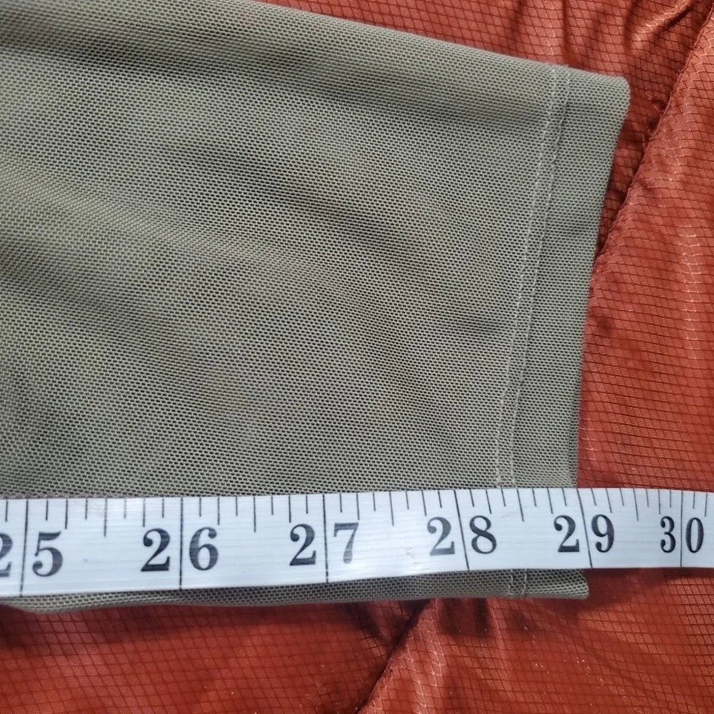 Gymshark Dry Leggings Womens Medium Olive Green‎ Perforated Fitness Training EUC